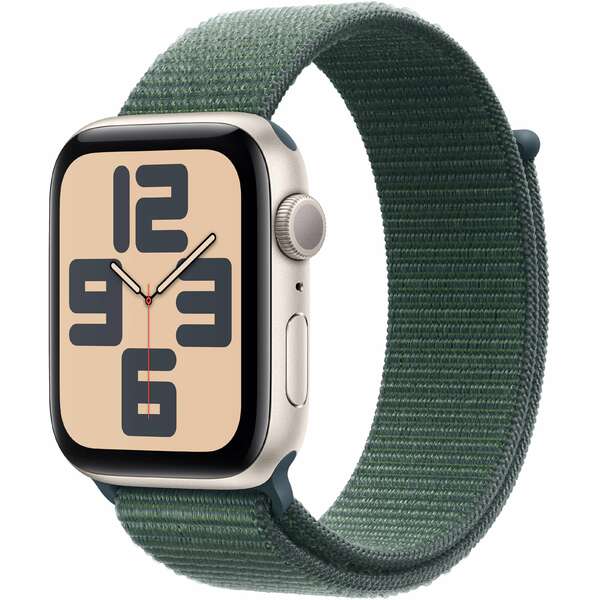 APPLE Watch SE2 v3 GPS 40mm Starlight Alu Case with Lake Green Sport Loop mxeh3qv/a