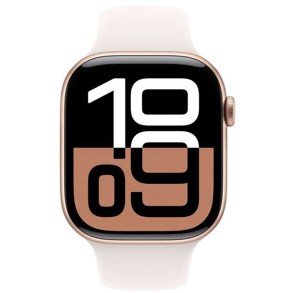 APPLE Watch S10 GPS 42mm Rose Gold Alu Case with Light Blush Sport Band - S/M mwwh3qv/a