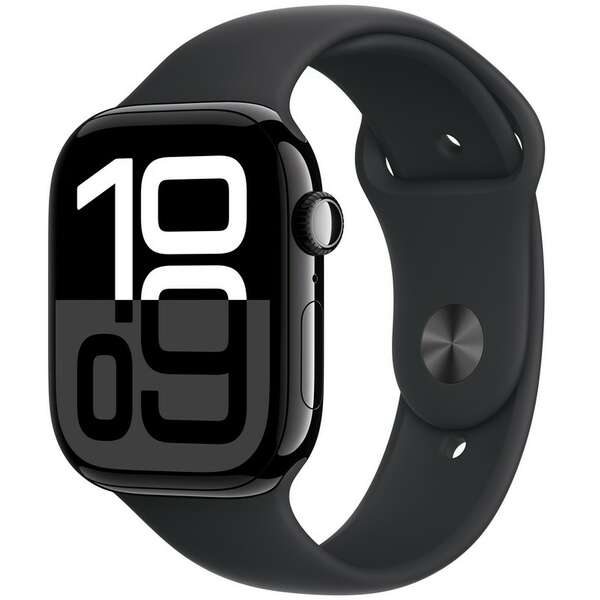 APPLE Watch S10 GPS 46mm Jet Black Alu Case with Black Sport Band - M/L mwwq3qv/a