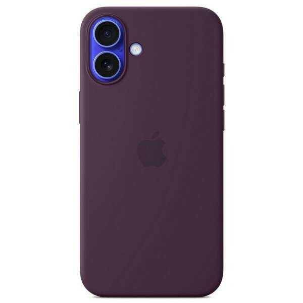 APPLE iPhone 16 Plus Silicone Case with MagSafe Plum myyd3zm/a