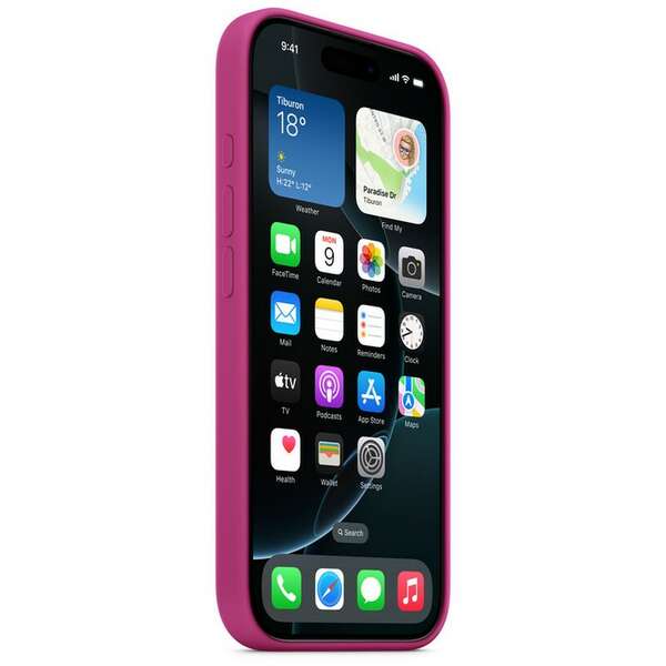 APPLE iPhone 16 Pro Silicone Case with MagSafe Fuchsia myyn3zm/a