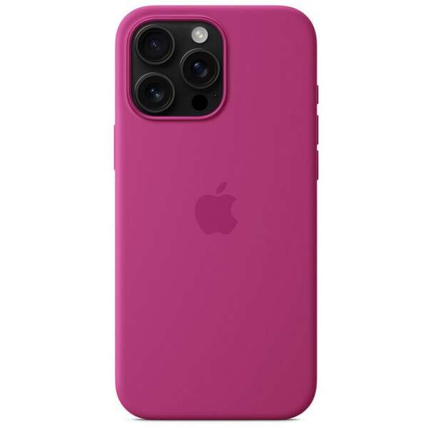 APPLE iPhone 16 Pro Max Silicone Case with MagSafe Fuchsia myyx3zm/a