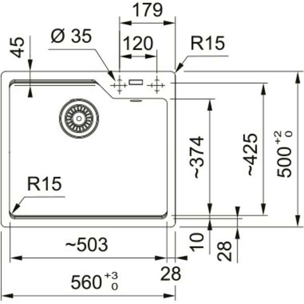 FRANKE UBG 610-50 A** 114.0682.641