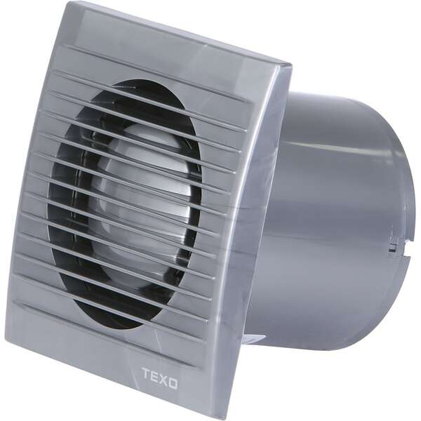 TEXO ELITE VENTILATOR FI100 SA KLAPNOM SILVER