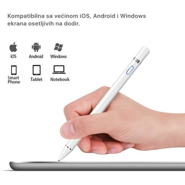 GSM 3G Olovka za touch screen N2 White