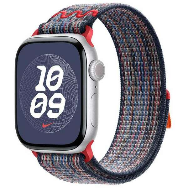 APPLE Watch 46mm Nike Sport Loop Blue Red Nike Sport Loop mxu43zm/a