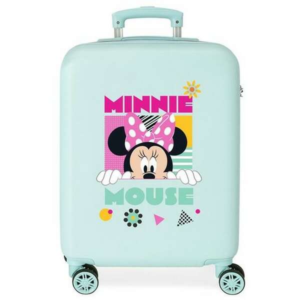 DISNEY MINNIE GEOMETRIC ABS Kofer 55cm sa 4 dupla tockica PLAVI
