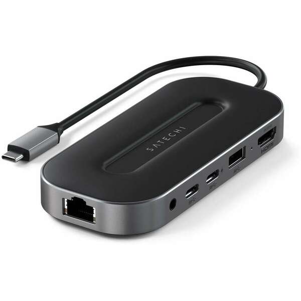 SATECHI USB-4 Multiport W2.5G Ethernet Black USB C HUB ST-U4MGEM
