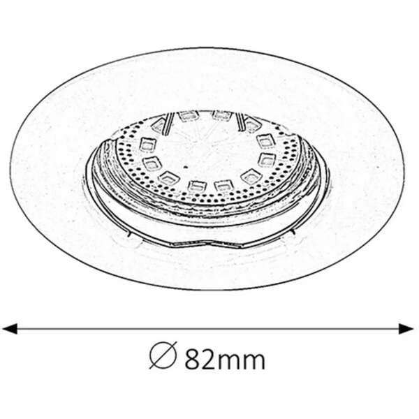 RABALUX Lite LED ugradni spot GU10 3x3W 3000K bronzaa