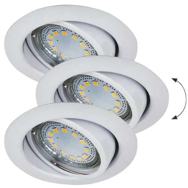 RABALUX Lite LED ugradni spot GU10 3x3W beli