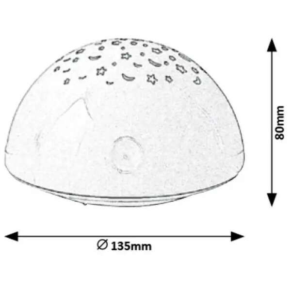 RABALUX Lina,  zvezdani efekat, bela,  LED 0,5W