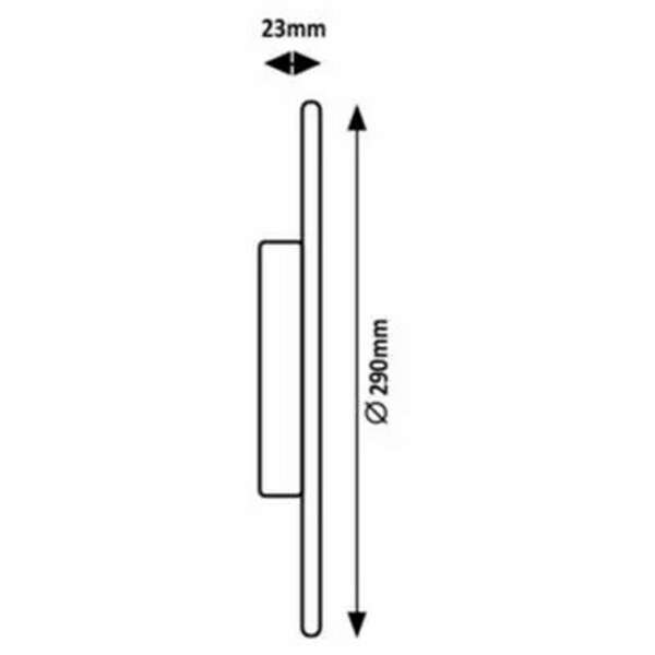 RABALUX SMD LED panels, providno, metal+plastika, 24W, 3000lm