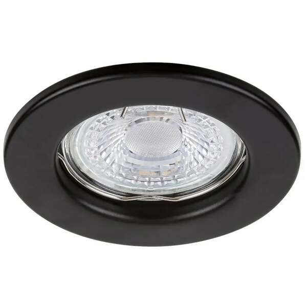RABALUX Spot Relight, ugradna crna rozetna metal okrugla
