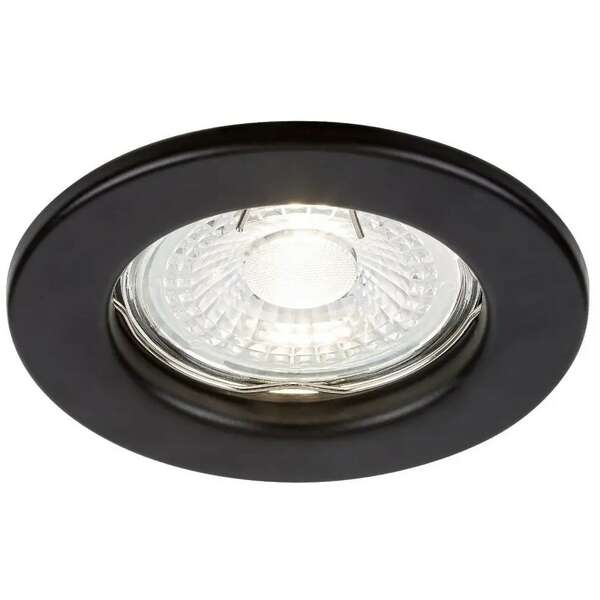 RABALUX Spot Relight, ugradna crna rozetna metal okrugla