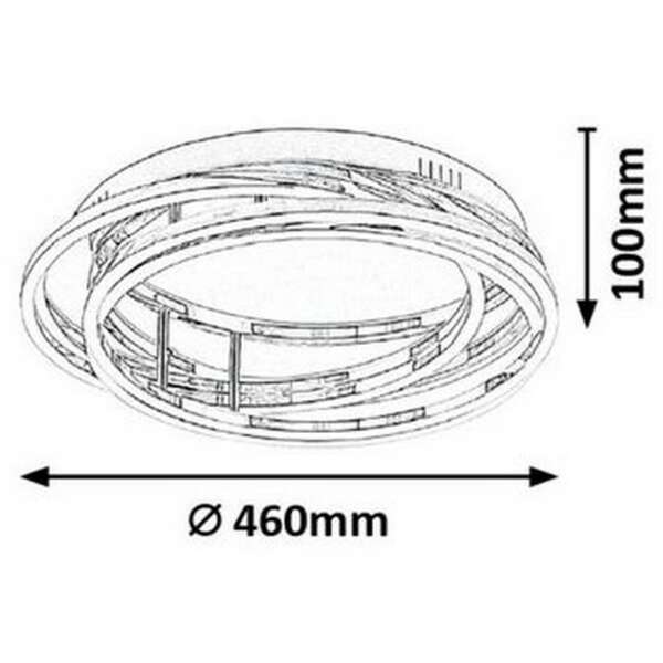 RABALUX Selena ugradno/nadgradna plafonjera LED 30W 2400lm 4
