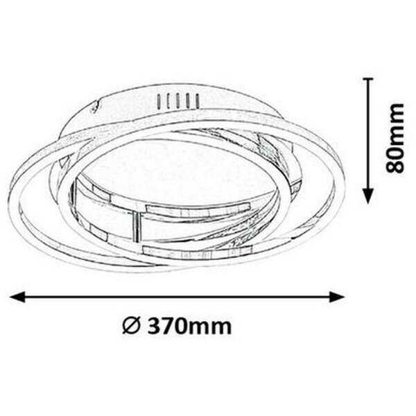 RABALUX Selena ugradno/nadgradna plafonjera LED 40W 3200lm 4