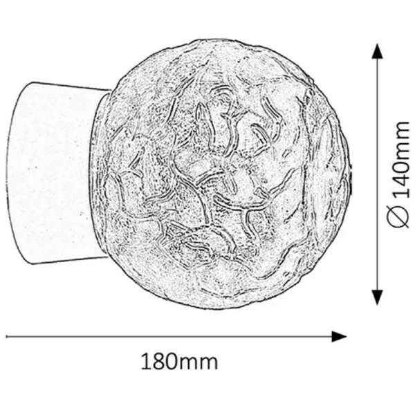RABALUX Grace zidna lampa E27 60W