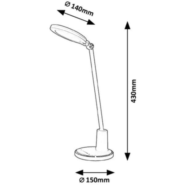 RABALUX Tekla stona lampa LED 10W, bela