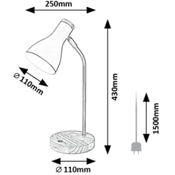 RABALUX Fidel, plafonska lampa, E27 / 2x max. 25W