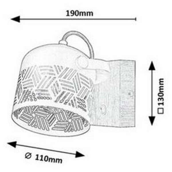 RABALUX Rotem, zidna lampa, E14 1x MAX 40W