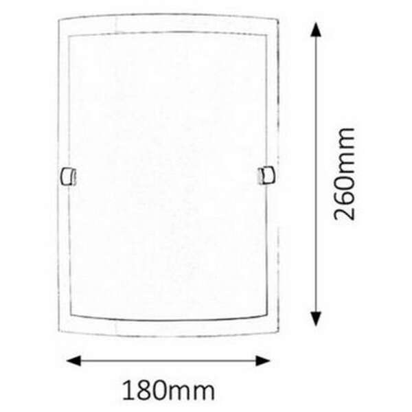 RABALUX Nedda zidna lampa 260*180 E27 60W belo