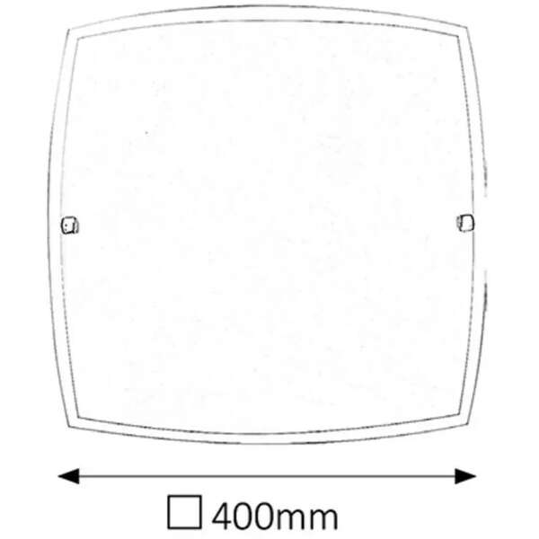 RABALUX Nedda plafonjera400x400 E27 2x60W belo