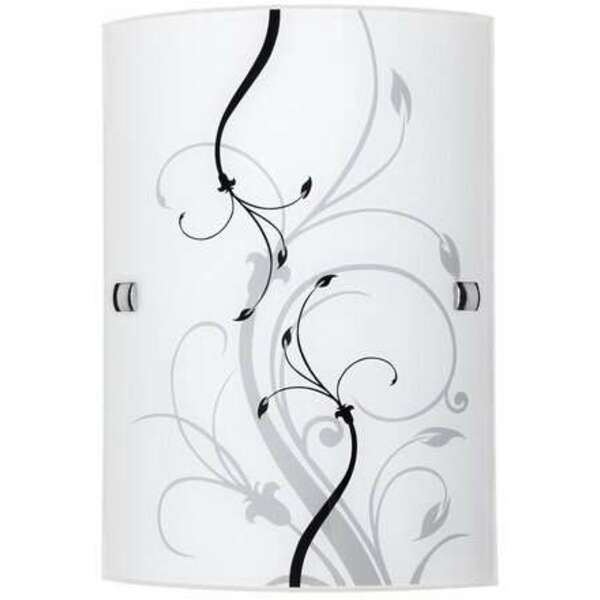 RABALUX Elina zidna lampa260x180E27 60W crno/belo