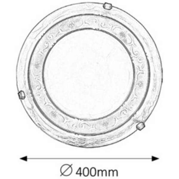 RABALUX Laretta plafonjera E27 2x60W