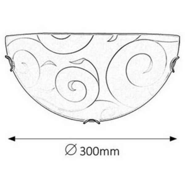 RABALUX Harmony lux zidna lampaD30 E27 60W hrom/belo