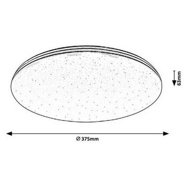 RABALUX Toma kupatilska plafonjera LED 30W 4000K hrom 37,5cm IP44