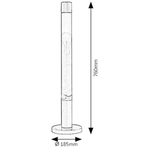 RABALUX Dovce lava lampa E14 40W narandžasta-lila