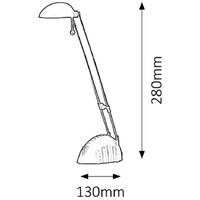 RABALUX Ronald stona lampa LED 5W, crno
