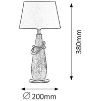 RABALUX Evelyn stona lampa E14 max40W hrom/crno