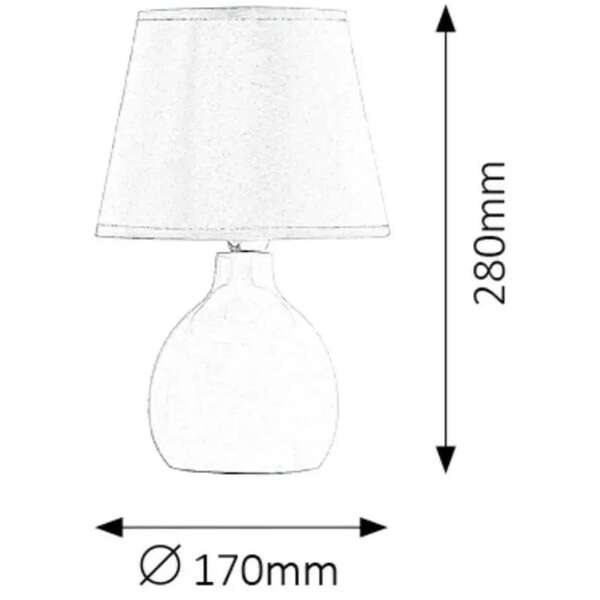 RABALUX Ingrid keramicka stona lampa E14 zeleno