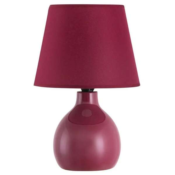 RABALUX Ingrid keramicka stona lampa E14 tamno crvena