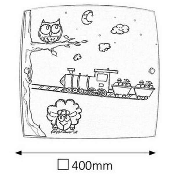 RABALUX Shepherd plafonjera E27 2x60W