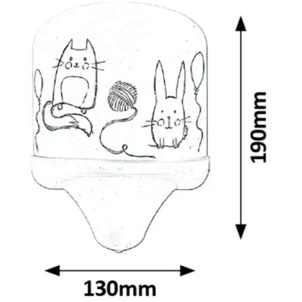RABALUX Cathy zidna lampa E14 7W