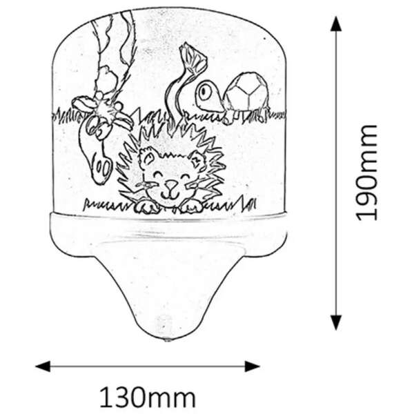 RABALUX Leon zidna lampa E14 7W