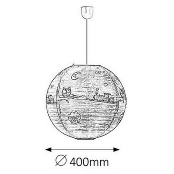 RABALUX Shepherd papirna Visilica D40