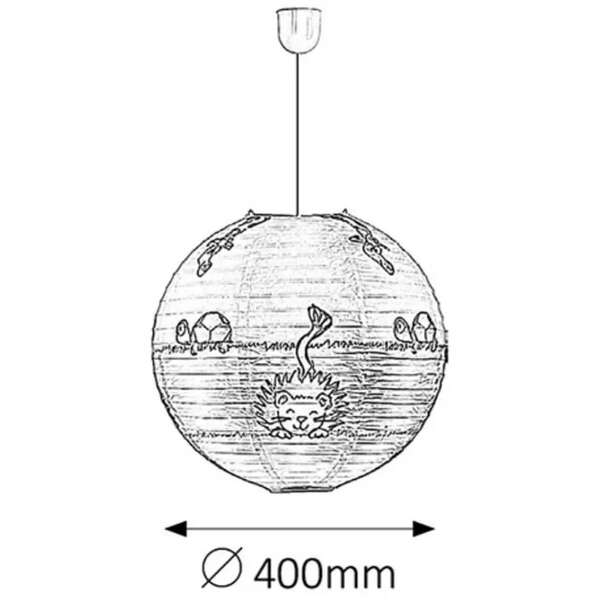 RABALUX Leon papirna Visilica D40