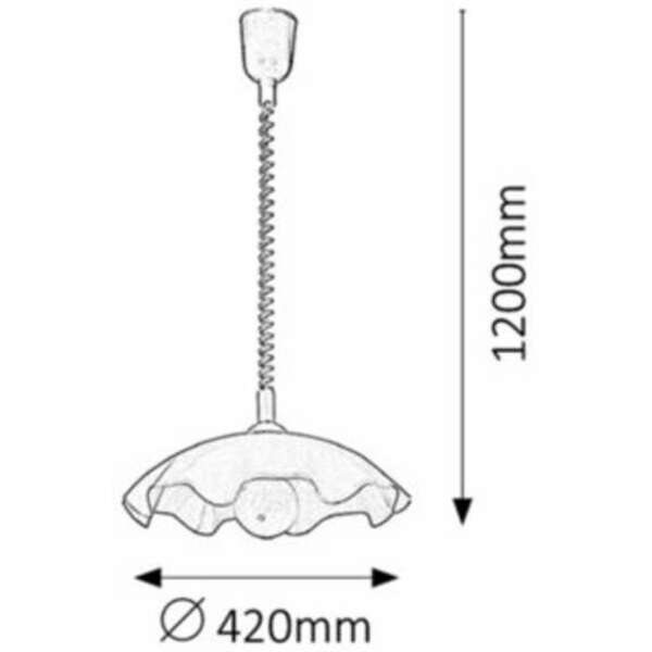 RABALUX Smerlato visilica potezna E27 60W