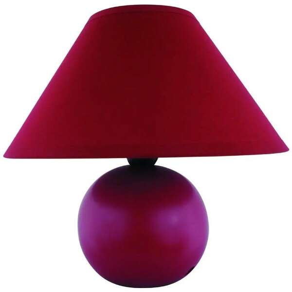 RABALUX Ariel keramicka stona lampa E14 40W, crveno