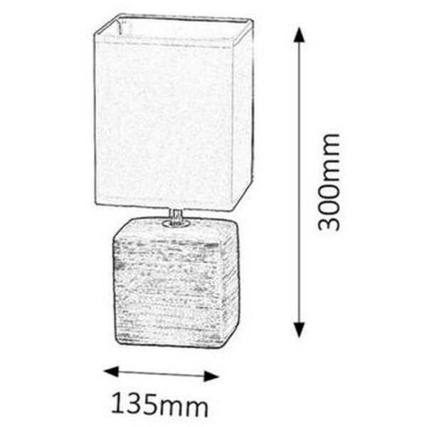 RABALUX Orlando keramicka stona lampa E14 40W wenge