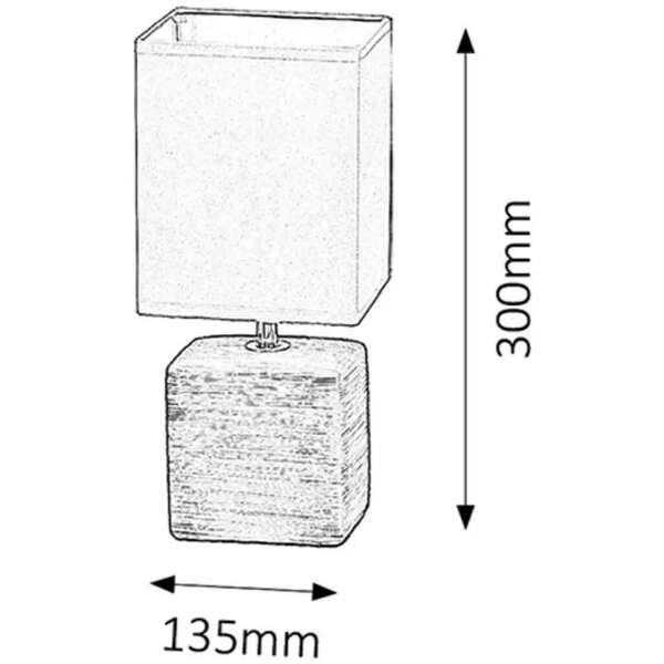 RABALUX Orlando keramicka stona lampa E14 40W krem
