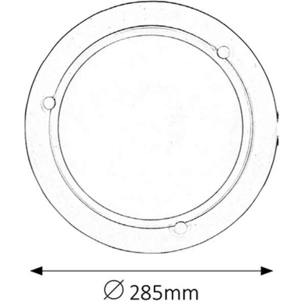 RABALUX Ufo plafonjera D29 E27 60W belo opal