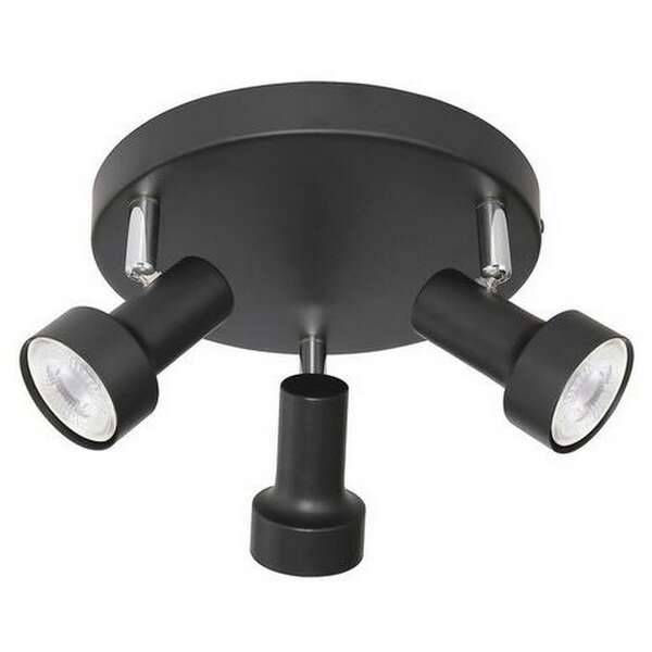 RABALUX Konrad spot, GU10 3X MAX 50W, crna