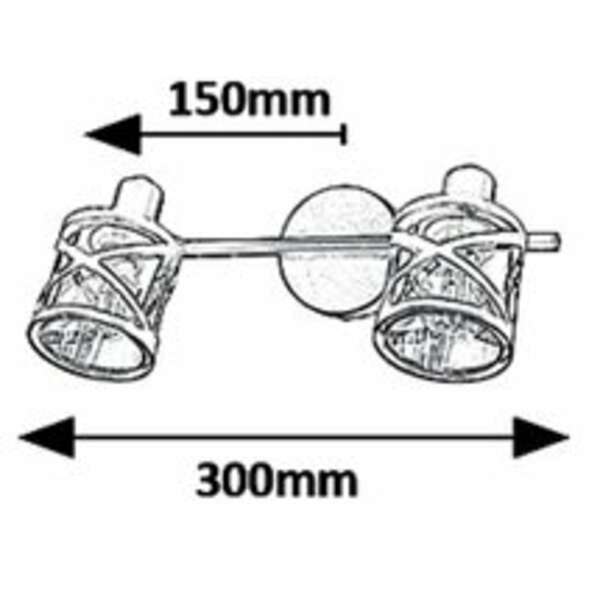 RABALUX Oberon Spot E14 2X MAX 40W