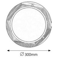 RABALUX Fa Ufo plafonjera D30 E27 60W nature opal