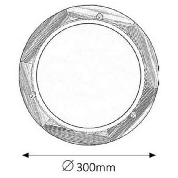 RABALUX Fa Ufo plafonjera D30 E27 60W nature opal
