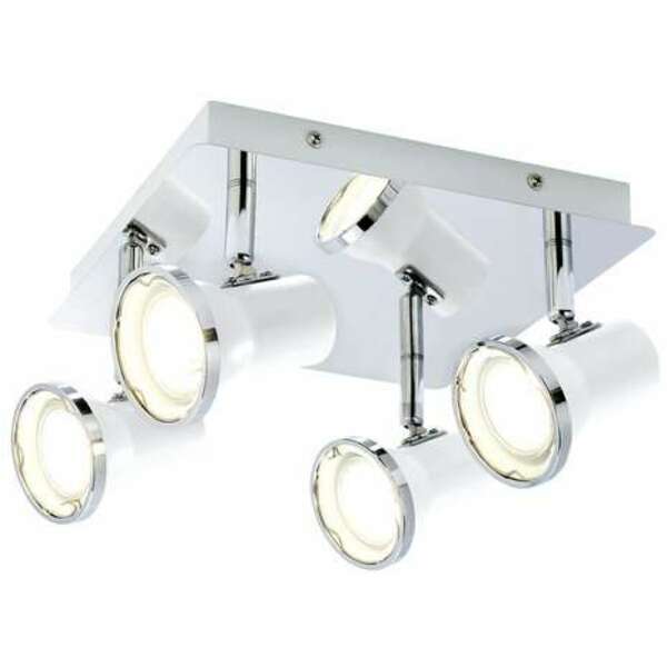 RABALUX Steve spotLEDGU10 4x4,5Ww.bulb,wh/chIP44